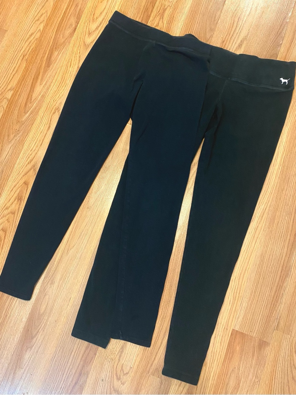 🖤VS PINK YOGA LEGGINGS & COTTON LEGGINGS BLACK- PACK OF 2! SIZE SMALL BUNDLE💜